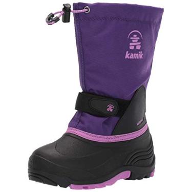 Imagem de Kamik Waterbug 5 Botas de inverno impermeáveis ajustáveis para neve, Roxa, 10 Toddler