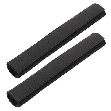 Imagem de Proteção de quadro de bicicleta, pano de mergulho com gancho e laço filme protetor de corrente de bicicleta preto leve para