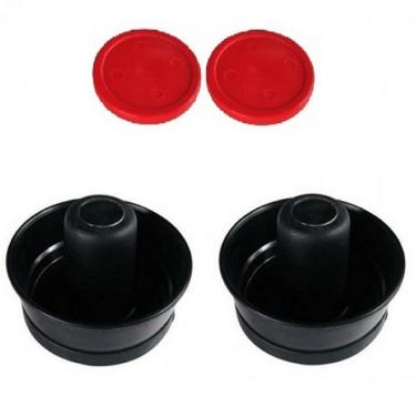 Imagem de Kit Com 2 Rebatedores + 2 Discos P/ Aero Hockey - Cód. 2037