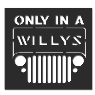 Imagem de Placa decorativa Jeep Willys
