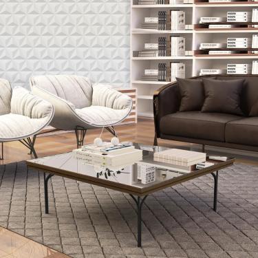 Imagem de Mesa de Centro Espelhada JB 8011 - Canela - JB Bechara