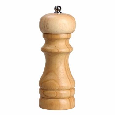 Imagem de Moedor De Pimenta Sal De Madeira Manual Moagem De 15 Cm