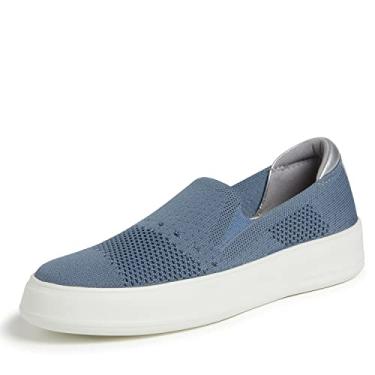 Imagem de Dearfoams Mocassim Sophie feminino sem cadarço leve e confortável, Pedra sílex, 36