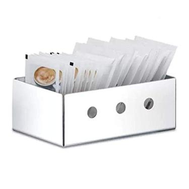 Imagem de Mimo Style Porta Sachê 9,5cm, Feito Inteiramente em Aço Inoxidável. Nosso Produto é Capaz de Armazenar Diversos Tipos de Sachês Como Ketchup, Mostarda e Maionese. Resistente e Durável