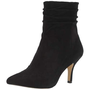Imagem de Bella Vita Bota feminina Danielle Dress Boot tie Ankle Boot, Couro de camurça preta, 7
