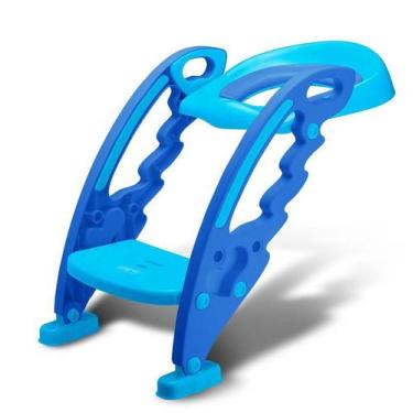 Imagem de Redutor De Assento Step Potty Infantil Azul Para Vaso Sanitário Multik