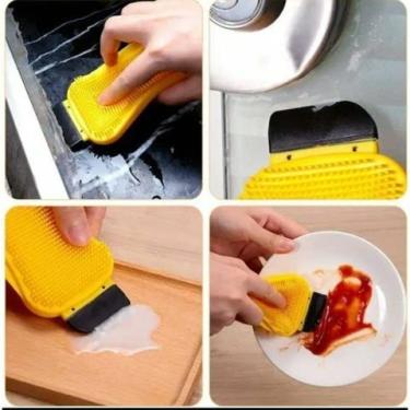 Imagem de Esponja De Silicone Para Louça Anti Bacteriana