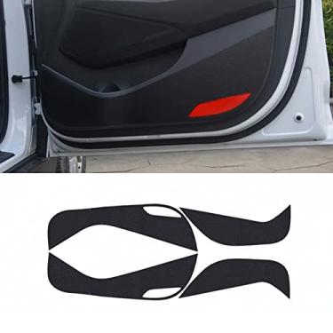 Imagem de MIVLA Adesivos de proteção de almofada anti-chute para porta de carro Decalques de fibra de carbono para interior do veículo, para acessórios automotivos Hyundai Tucson 2015-2020