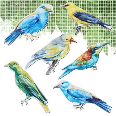 Imagem de KINBOM 12 peças de protetor de tela magnético beija-flor, ímãs de tela dupla face adesivos de tela decalques de porta de tela adesivos decorativos de tela magnéticos para portas de pátio, tela de porta de tela decoração de tela