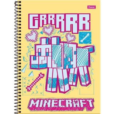 Imagem de Caderno Universitário 80 Folhas Minecraft Foroni