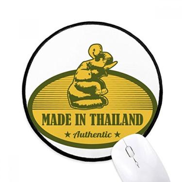 Imagem de DIYthinker Cultura alfandegária tailandesa feita na Tailândia mousepad desktop escritório tapete redondo para computador