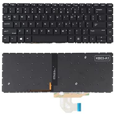 Imagem de Acessórios para reposição de laptop Para o HP ProBook 440 G6 445 G6 440 G7 445 G7 Us versão do teclado com luz de fundo