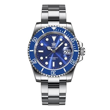 Imagem de Relógio masculino automático Steeldive SD1953 Aço inoxidável, movimento NH35, relógios de mergulho até 300 m, Azul
