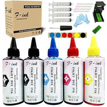 Imagem de Kit de refil de tinta e tinta F-ink 5 frascos compatível com cartuchos de tinta Canon 245 246 243 244 210 211 PG-245XL CL-246XL PG-243 CL-244 PG-210XL CL-211XL - Ferramentas de tinta para reutilizar o cartucho