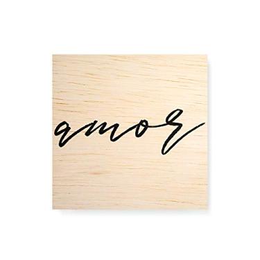 Imagem de Arte Maníacos Quadro Decorativo em Madeira Amor Fundo Branco - 30x30cm