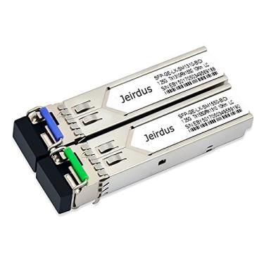 Imagem de Jeirdus Para Ubiquiti UF-SM-1G-S 1.25G SFP Módulo BIDI WDM Transceptor 10-20KM Simplex LC 1310/1550nm (1 par)