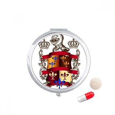 Imagem de Armadura Emblema Medieval Cavaleiros da Europa Caixa de Armazenamento de Remédio Dispensador de Remédio
