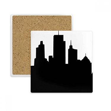 Imagem de Austrália Arranha-céus e Sydney Opera Quadrado Tapete porta-copos Suporte de subplaca Pedra de isolamento