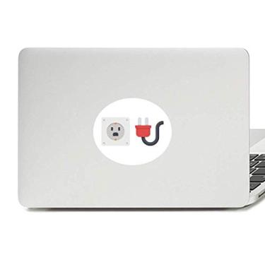 Imagem de Plugue de soquete de circuito, padrão de diagrama de vinil, emblema, adesivo para laptop