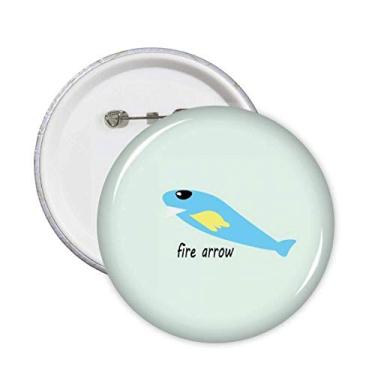 Imagem de Fly Fish foguetes Art Deco presente moderno pinos distintivo emblema acessório decoração 5 peças