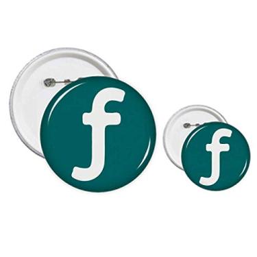 Imagem de Símbolo de moeda Aruban Florin AWG pinos distintivo conjunto de artesanato