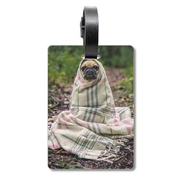 Imagem de Bulldog — Bolsa de viagem para fotografia de animais de estimação, etiqueta para cartão de bagagem