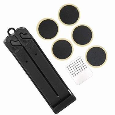 Imagem de Wosune Kit de ferramentas de reparo de pneu, conveniente para carregar, fácil de usar, conjunto de ferramentas de reparo de perfuração para equitação