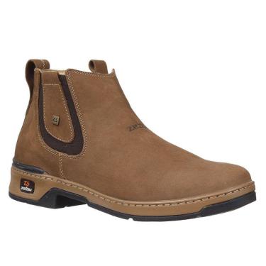 Imagem de Botina Masculina Bico Redondo Areia Zebu 33571