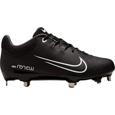 Imagem de Nike Chuteira feminina Hyperdiamond 4 Pro Metal Fastpitch Softball, Preto/branco/cinza escuro, 9.5