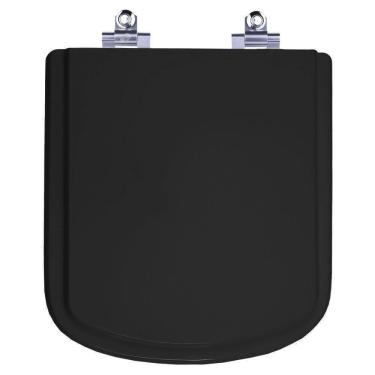 Imagem de Assento Sanitário Laqueado Soft Close Bali Preto para vaso Incepa 6lpf
