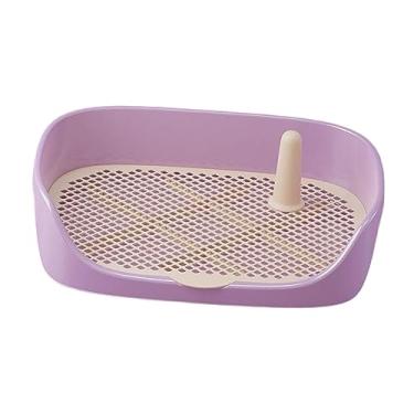 Imagem de Ioensy Bandeja de banheiro para treinamento de cachorro, caixa de areia para animais de estimação, comadre, suporte para almofadas de treinamento, almofada, Roxo 48x37x13cm