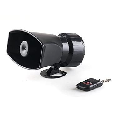 Imagem de Buzina de ar super alta 12 V 7 Tons Sirene Eletrônica Sem Fio Alarme de Aviso de Carro 130dB Sirene de Incêndio Policial Buzina Acessórios de Carro Kit de Buzinas de Trem