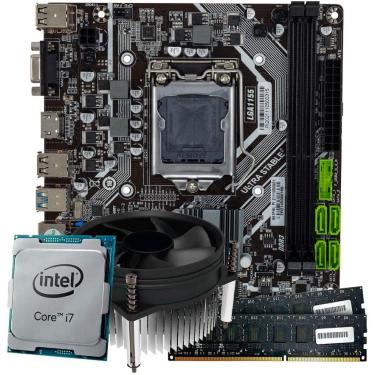 Imagem de Kit Upgrade Intel Core I7 Terceira Geração Placa Mãe H61 Lga1155 Com 16gb De Ram