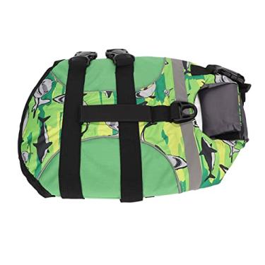 Imagem de Colete de Natação para Flutuação de Cachorro, Ajustável, Fácil de Usar, Jaqueta Salva-vidas para Cachorro, Gancho de Anel D para Passeios de Barco (L)