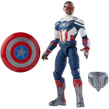 Imagem de Avengers Hasbro Marvel Legends Série 6 polegadas Action Figure Toy Captain America: Sam Wilson Premium Design e 2 Acessórios, para Crianças de 4 anos 