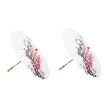 Imagem de GALPADA 5 Unidades guarda-chuva antigo Decoração de guarda-chuva decoração japonesa guarda-sol engrossar decorar ameixa orquídea bambu crisântemo sombrinha guarda chuva de seda Papel