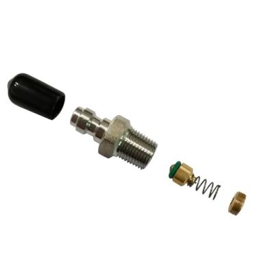 Imagem de Válvula de desconexão rápida macho com bico de enchimento de 8 mm com aço inoxidável para paintball airsoft PCP mergulho montanhismo (rosca 1/8NPT