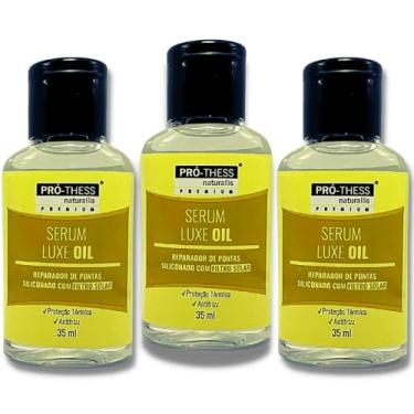 Imagem de Kit Sérum Luxe de Tratamento Capilar com Óleo de Argan Nutre Repara Danos e Embeleza Todos os Tipos Cabelos 3 Frascos Pro Thess