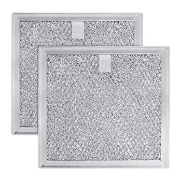 Imagem de ANTOBLE Filtro de graxa de malha de alumínio AP5306190 compatível com filtros de micro-ondas Samsung substituições para capô Samsung Range DE63-00666A, 16,8 cm x 17,9 cm x 17,9 cm x 19,9 cm, pacote com 2