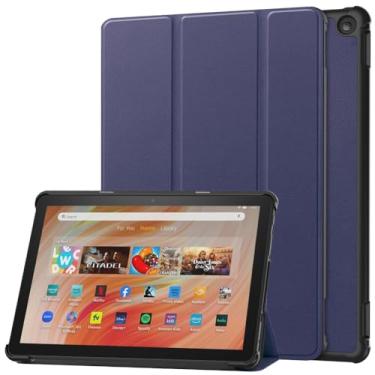 Imagem de Kepuch Custer Capas para Fire HD 10 2023,Couro-PU Bolsas Estojos - Azul