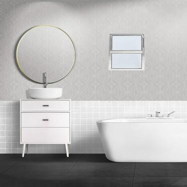 Imagem de Janela de Alumínio Basculante 40x40cm Natural Brilhante Linha Plus Natural