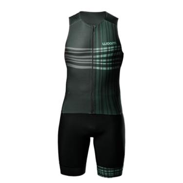 Imagem de Macaquinho Triathlon Woom 140 Overcome Masculino I (Verde, G)
