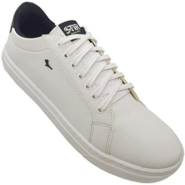 Imagem de Tênis Casual Sapatênis Stir Numeração Especial Branco Cor:Branco;Tamanho:45;Gênero:Homem