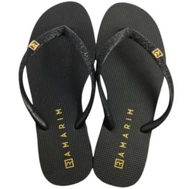Imagem de Chinelo de Dedo Feminino Casual Dia a Dia com Glitter Ramarim Solarize 231203