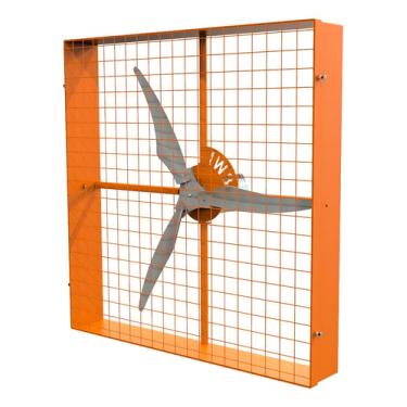 Imagem de Ventilador Tufão Parede Aviario Granja Curral Gado Redondo Cor Da Estrutura Laranja Diâmetro 100 Cm Material Das Pás Polietileno Quantidade De Pás 3 220v/380v Tufão