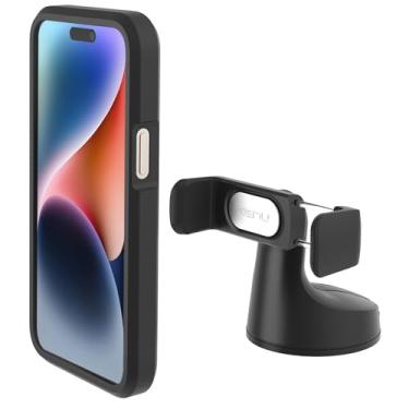 Imagem de Kenu Suporte de telefone para carro Airbase Pro para painel e para-brisa – Suporte de telefone de mesa – Rotação de 360 graus – Aderências expandidas para 9,6 cm – Design elegante – Serve para telefones iPhones, Samsung e Android