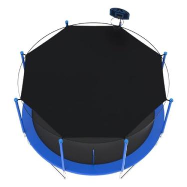Imagem de YYGJYGOO Cobertura de sombra de trampolim, barraca de trampolim de 6/8/10/12/14/16 pés, toldo de trampolim com proteção solar, fácil de instalar, acessórios de para-sol para trampolins anti-UV