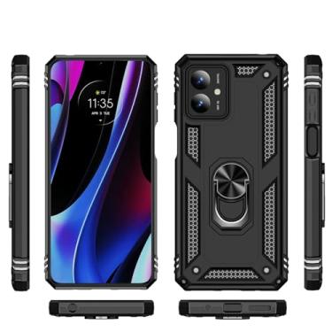 Imagem de Elubugod Capa compatível com Motorola Moto G14, suporte magnético para carro compatível com Motorola Moto G14 XT2341-4 XT2341-2 XT2341-3 capa preta