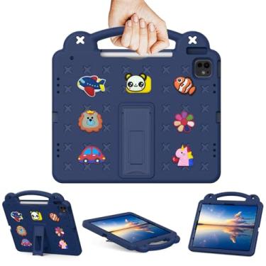 Imagem de UUcovers Capa infantil para iPad Air de 13 polegadas M2 (2024) e iPad Pro de 13 polegadas M4 (2024) e iPad Pro de 12,9 polegadas 6ª/5ª/4ª/3ª geração (2022/2021/2020/2018) com porta-lápis,