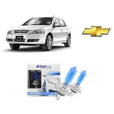 Imagem de Par de Lampadas Halogenas Super Branca para Farol Baixo H7 para Chevro